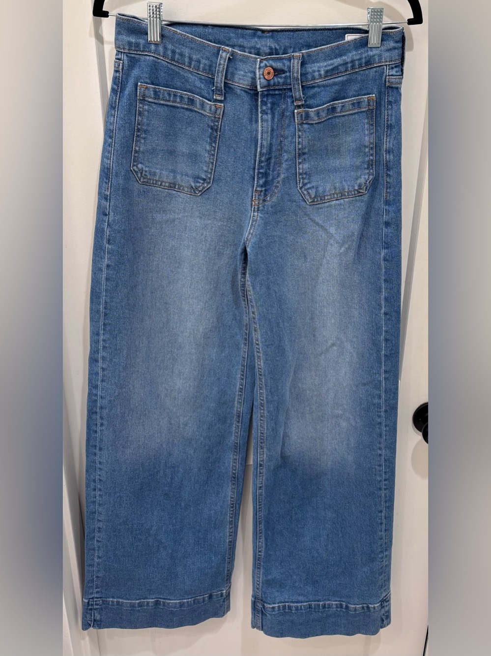 Gap High Rise Stride Wide-Leg Jeans Blue Waist 26